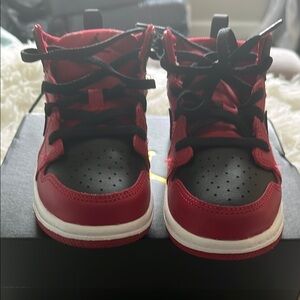 Kids Red and Black Sneakers (SOLD)